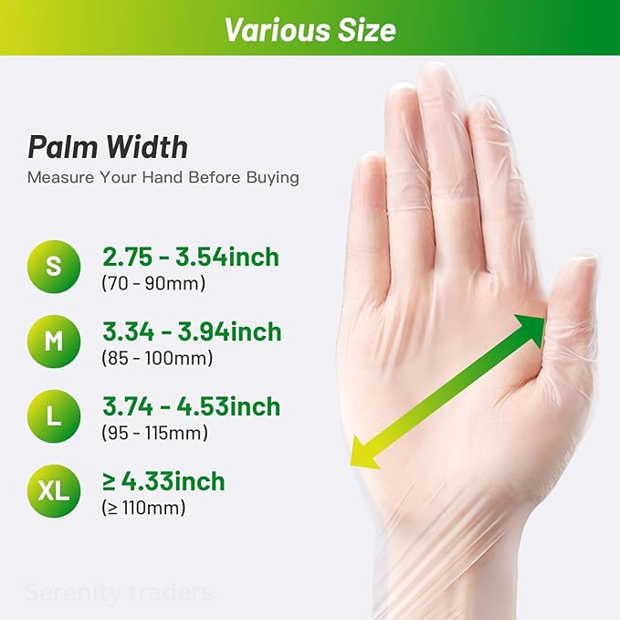 100 Pcs Disposable Gloves TPE Clear Food Safe Cooking Cleaning Latex Free Plasti