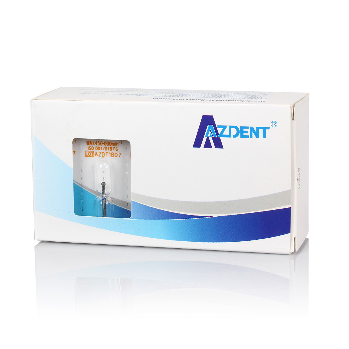100 Types AZDENT Dental Diamond Burs High Speed Handpiece Friction Grip