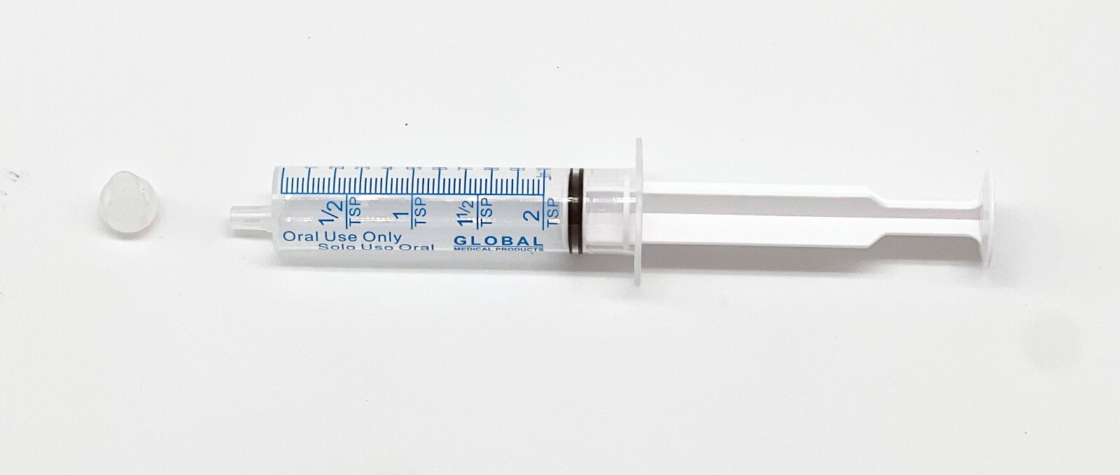 10cc ULTRA-FLO ORAL Syringes 10ml non-Sterile Syringe + CAP- 2 Teaspoon -25 Pack