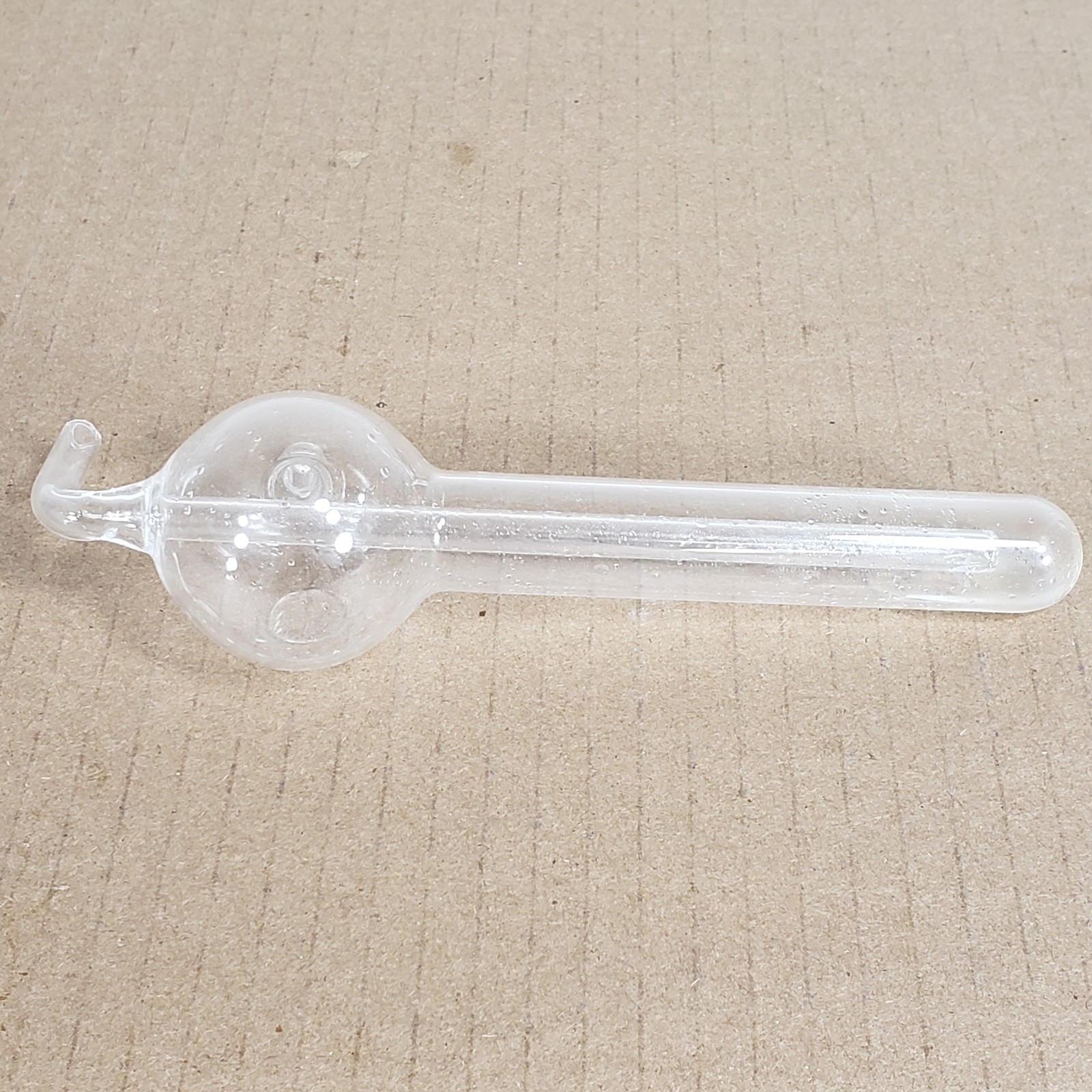 Unbranded Glass Micro Gas Bubbler System 1/4″ Straight Tube Inlet ~7″ Tall