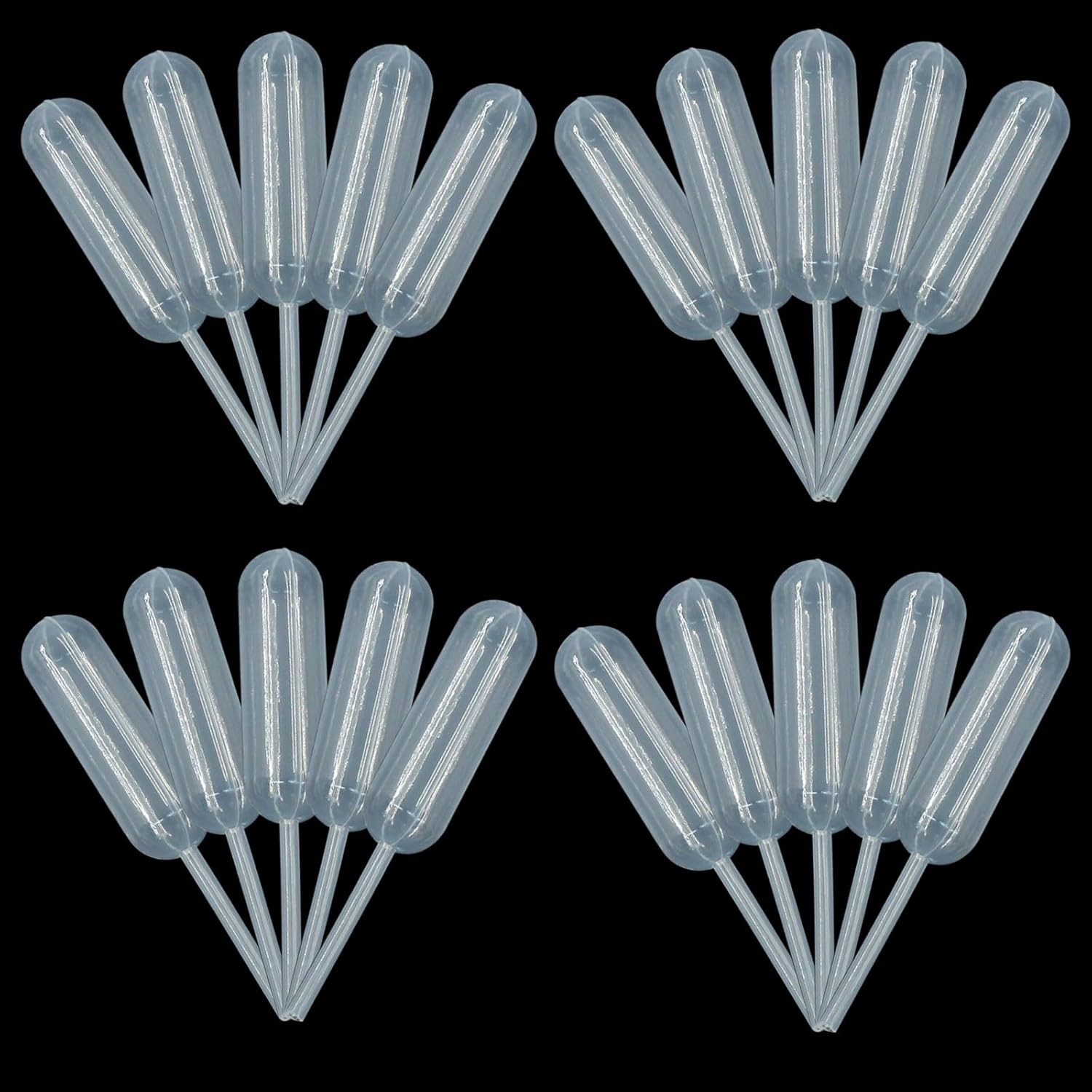 120 Pcs 4ml Clear Plastic Pipettes Mini Squeeze Droppers for Cupcakes & Desserts