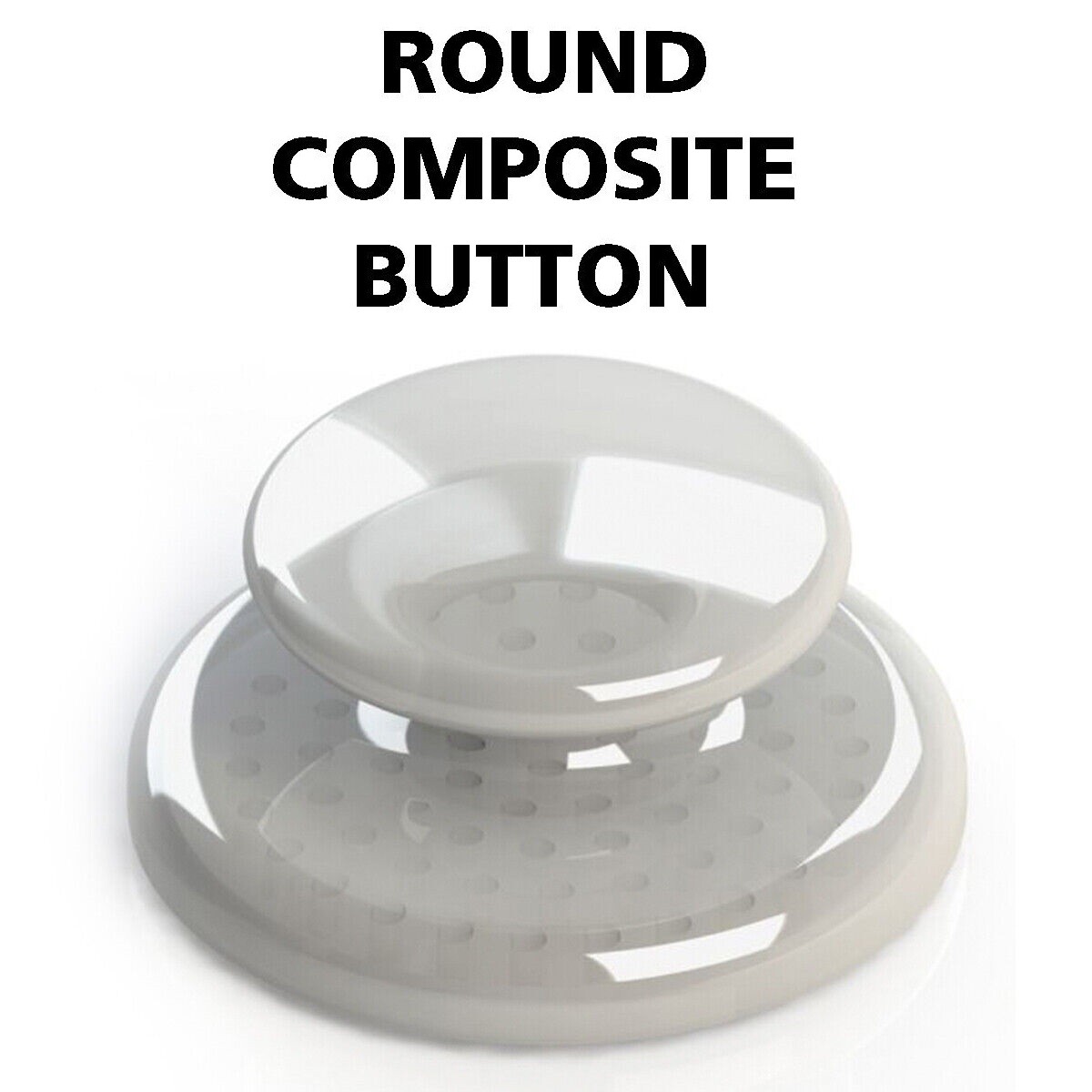 Dental Orthodontic Composite Ceramic Lingual Button Bondable Round Base – 50 PCS
