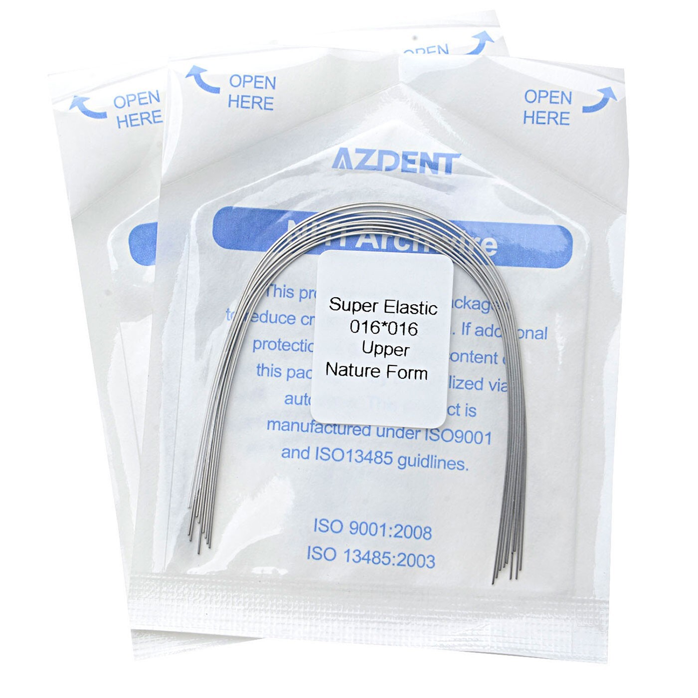 AZDENT Dental Orthodontic Super Elastic NITI Rectangular Arch Wires 10Pcs/Pack