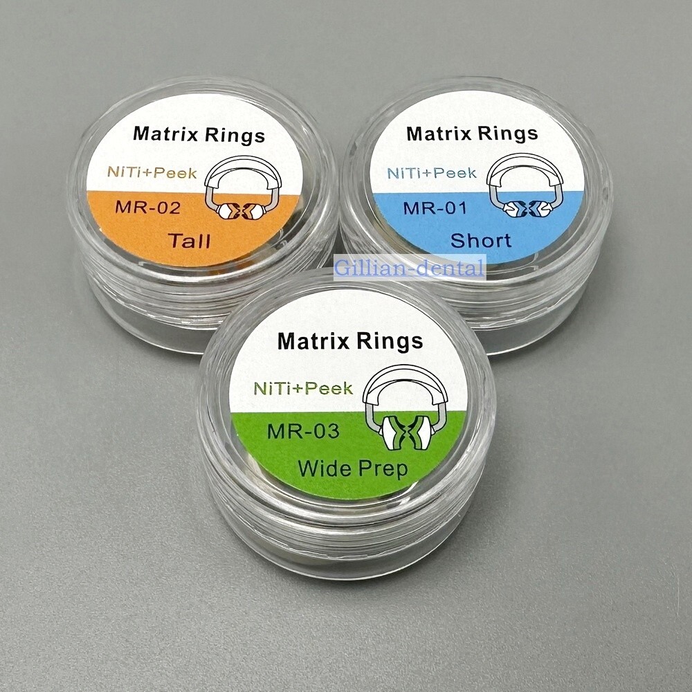 Dental Ortho Sectional Matrix System Nickel Titanium Alloy Matrices Clip Ring