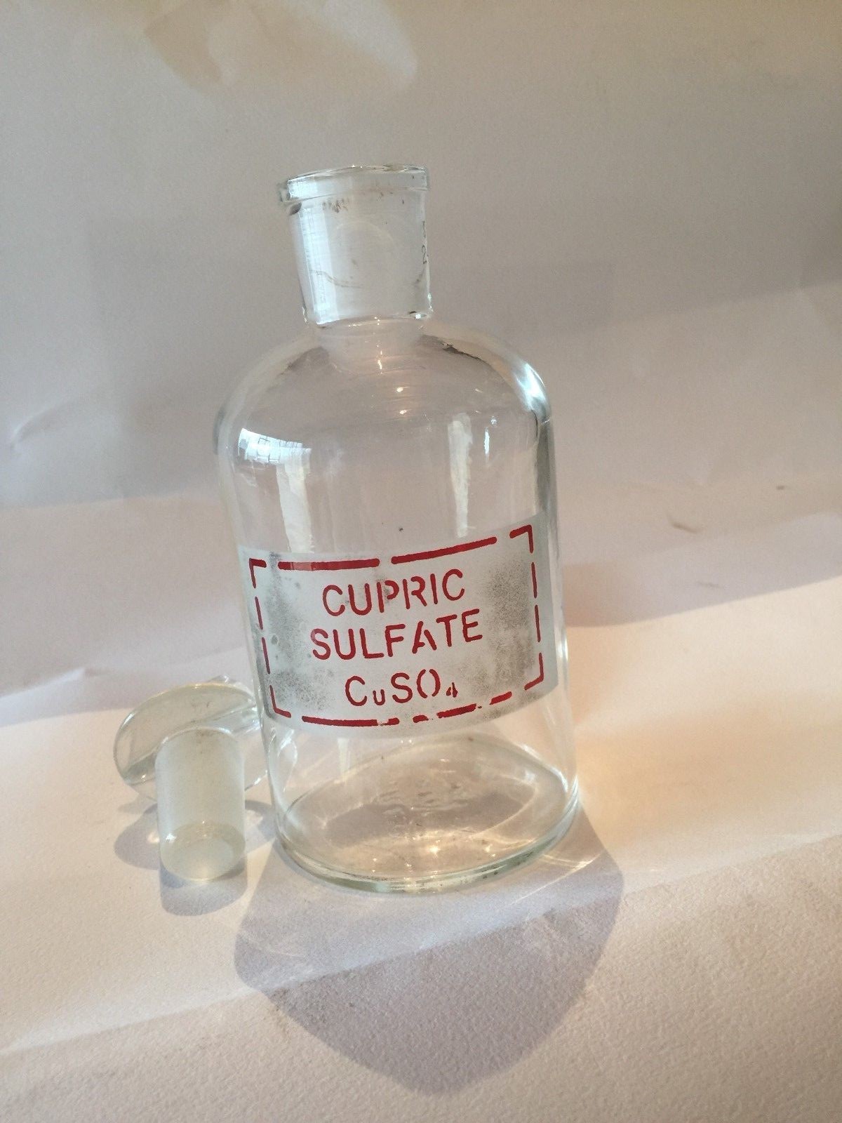 Pyrex reagent bottle w/T/S24 glass stopper 500mL Set(2) SEE LABEL CHOICES BELOW