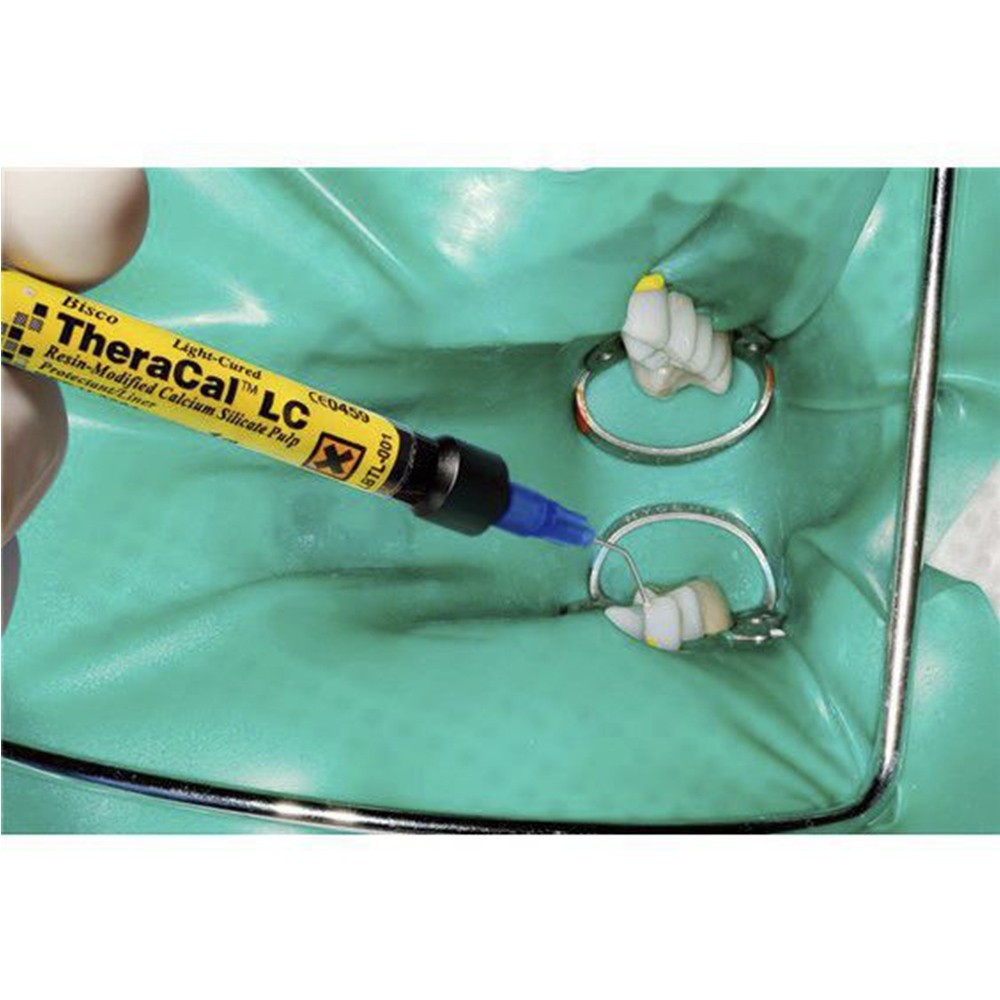 2 x Dental THERACAL LC Light Cure Resin Modified Calcium Silicat Cavity Liner 1g