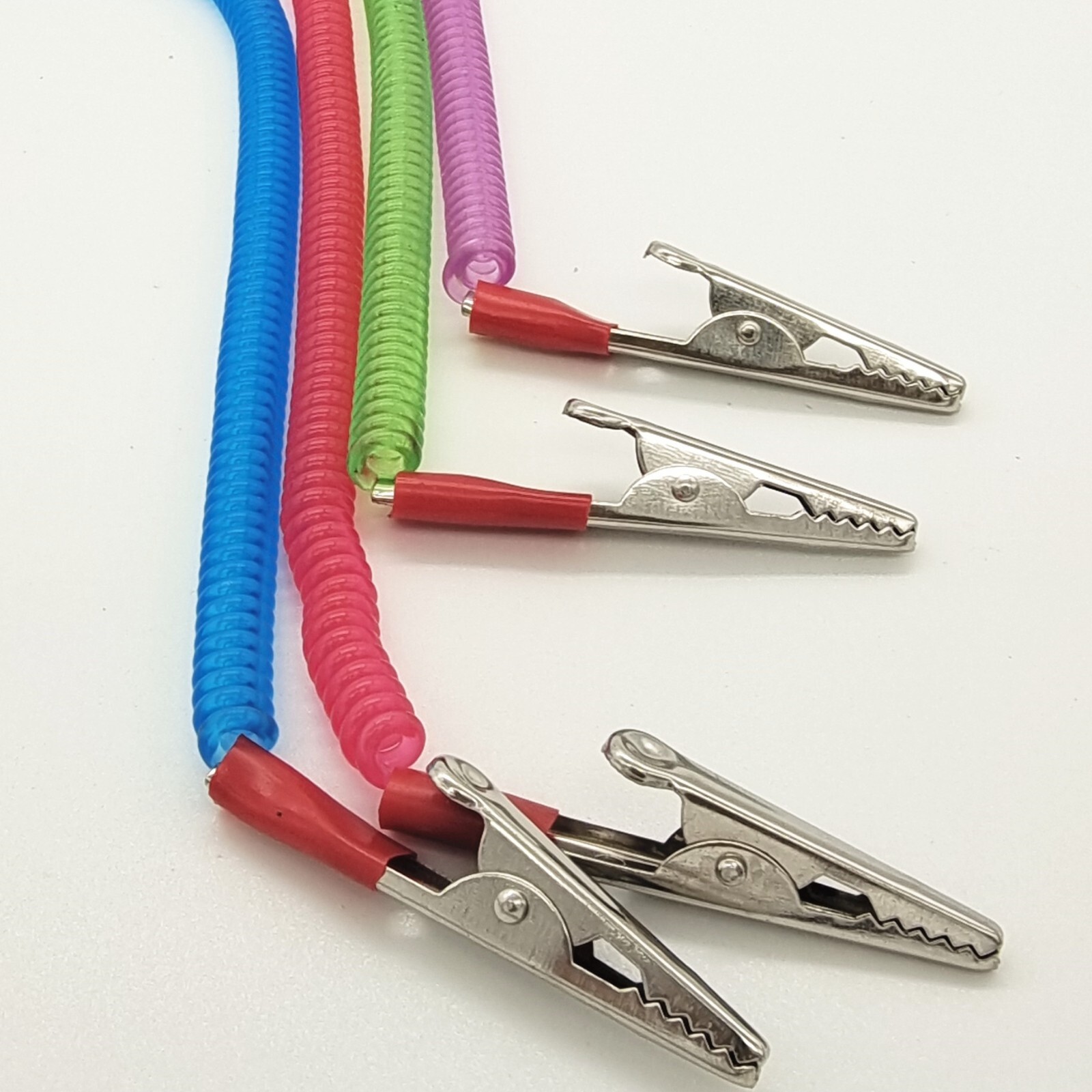 20 PCS Dental Patient Bib Clips Chains Napkin Holder Flexible Coil Plastic Chain