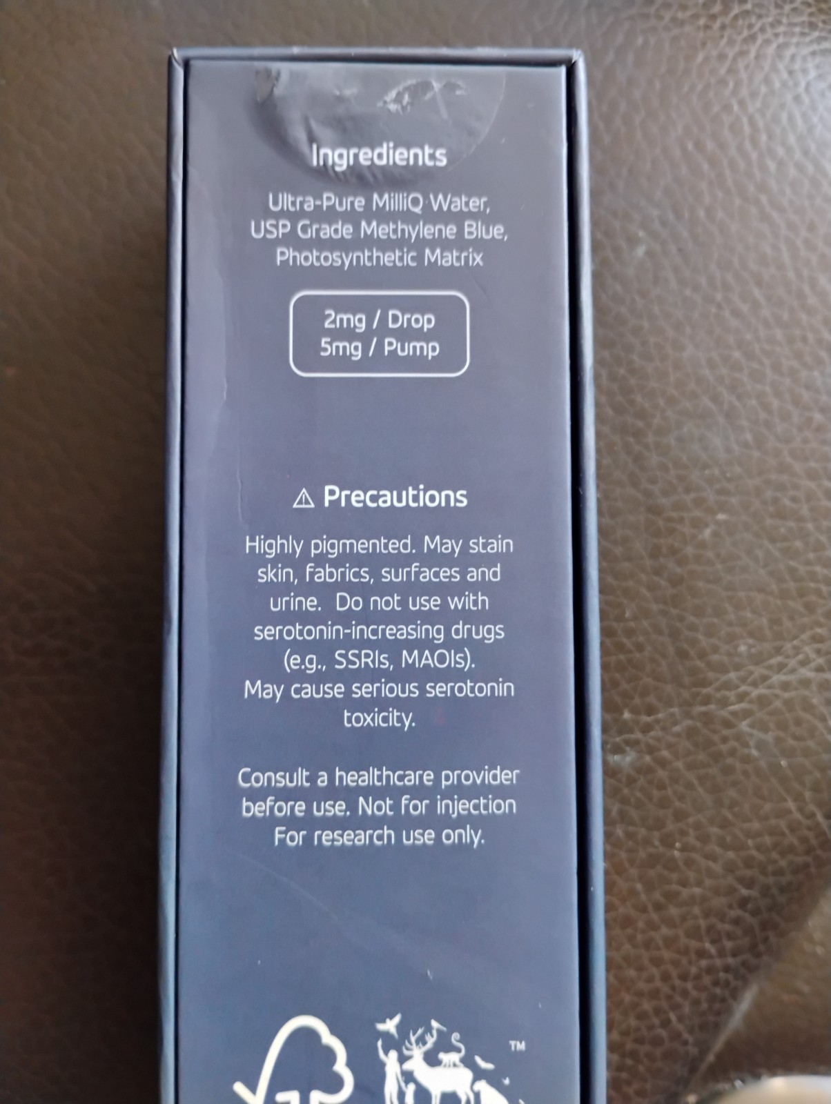 Methylane Blue4.4% Opterra Labs 15mL USP Grade Ultra Pure 660mg NIB Sealed