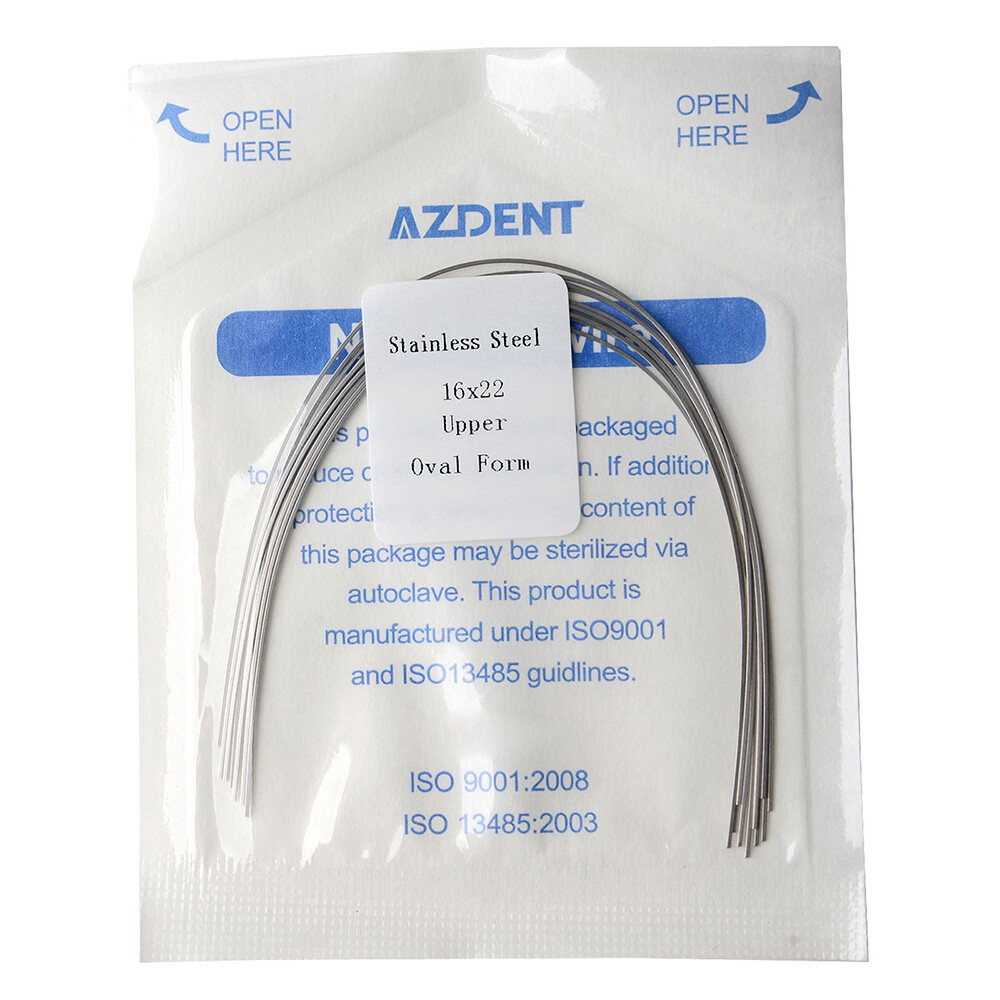Los alambres de ortodoncia dental rectangular oval arco de acero inoxidable