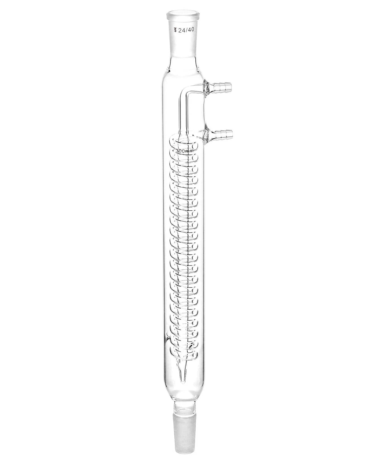 Glass Reflux Condenser 24/40 Borosilicate Coil 175mm 390mm Organic Chem Lab Uses