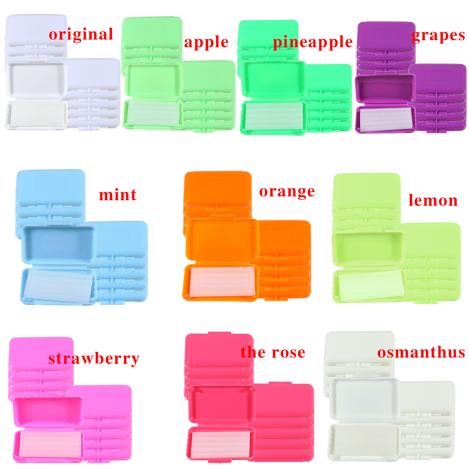 Dental Orthodontic Ligature Tie Bands Elastic Braces /Wax 10 Scents Brackets Gum