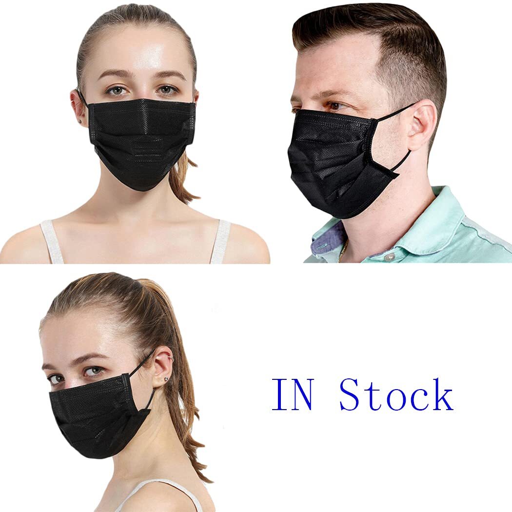 500x Mascaras Negras Reforazado Quirurgicas Desechables Cubrebocas Medicas Negro