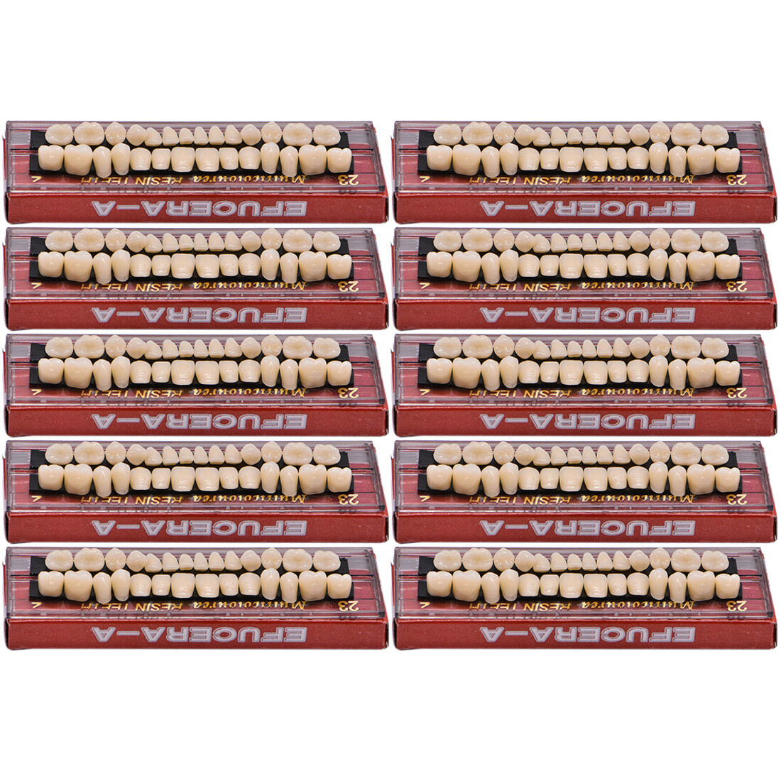280ps Acrylic Resin Denture 23# A2 Dental Full Set Teeth Upper Lower Shade OS29