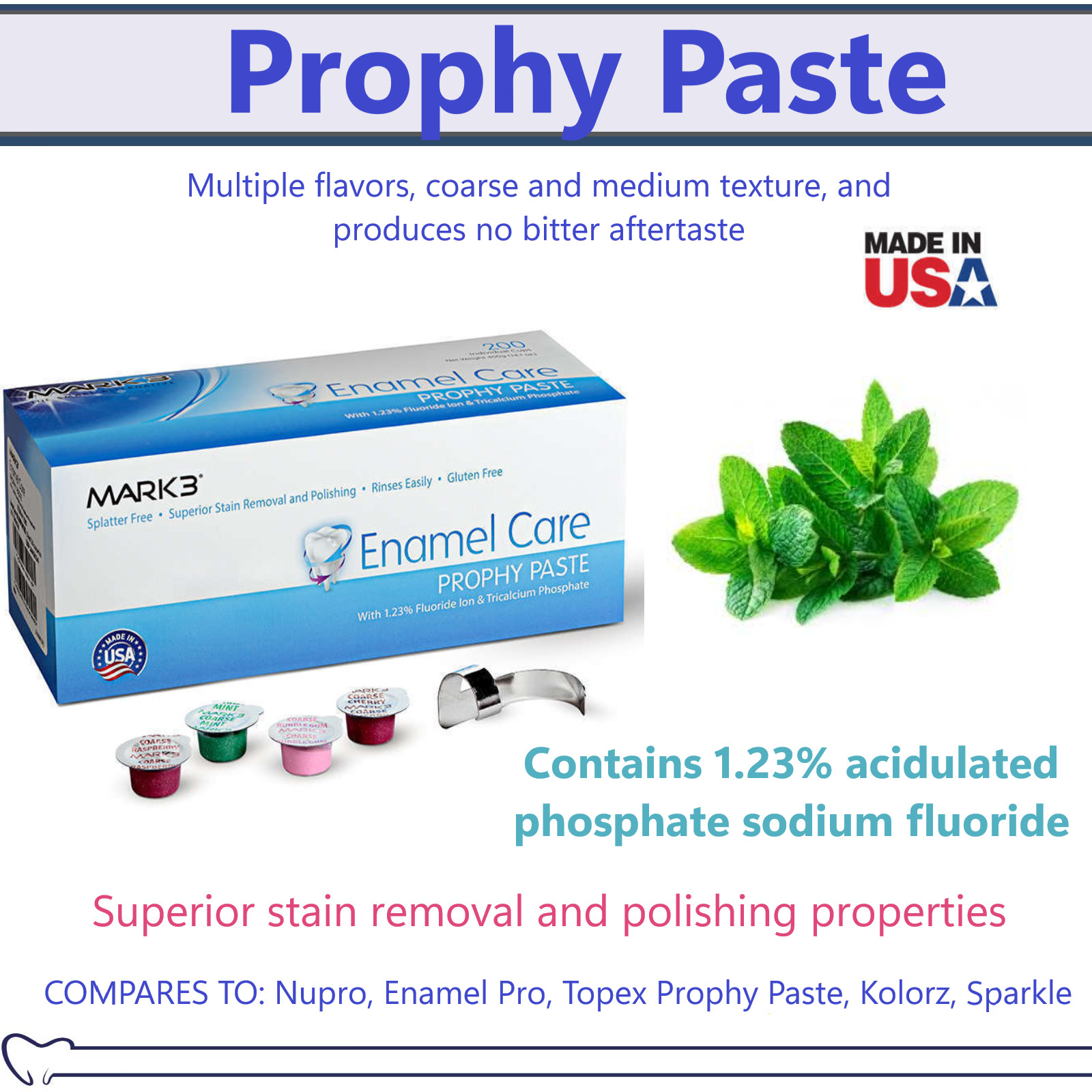 Prophy Paste Dental Prophylaxis Coarse Medium Fine Extra X-Coars up to 1000 cups
