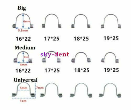 Dental Orthodontic Torquing Torque Spring Rectangular Anterior Teeth Wires L/M/S