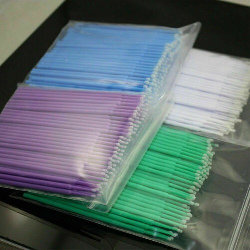 500Pcs Dental Swabs Disposable Mini Applicator Brush Stick Eyelash Extension