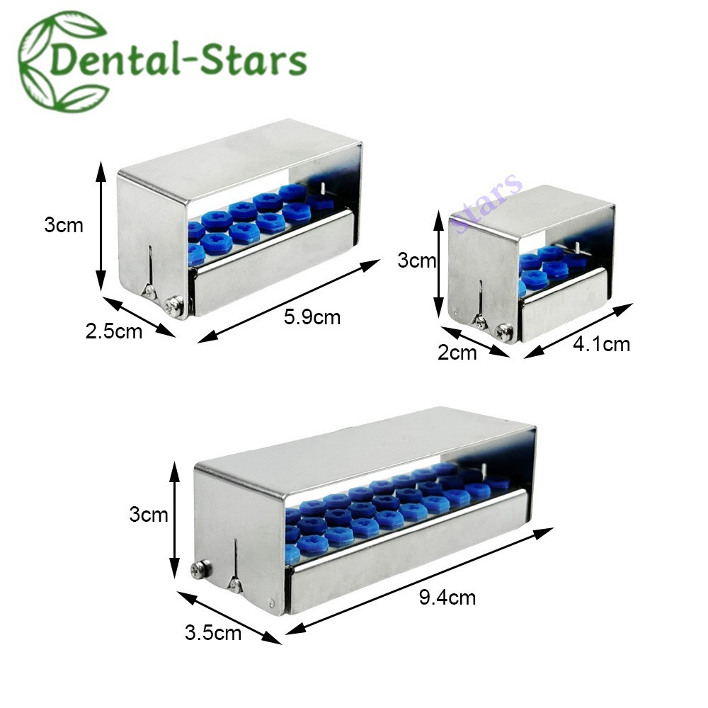 1Pcs Dental Bur Holder Block Distinfection Box 8/12/30Holes For High Burs Stand