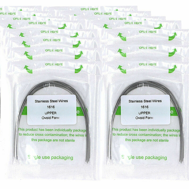 50 Packs Dental Orthodontic Stainless Steel Rectangular Arch wires 16×16 Upper