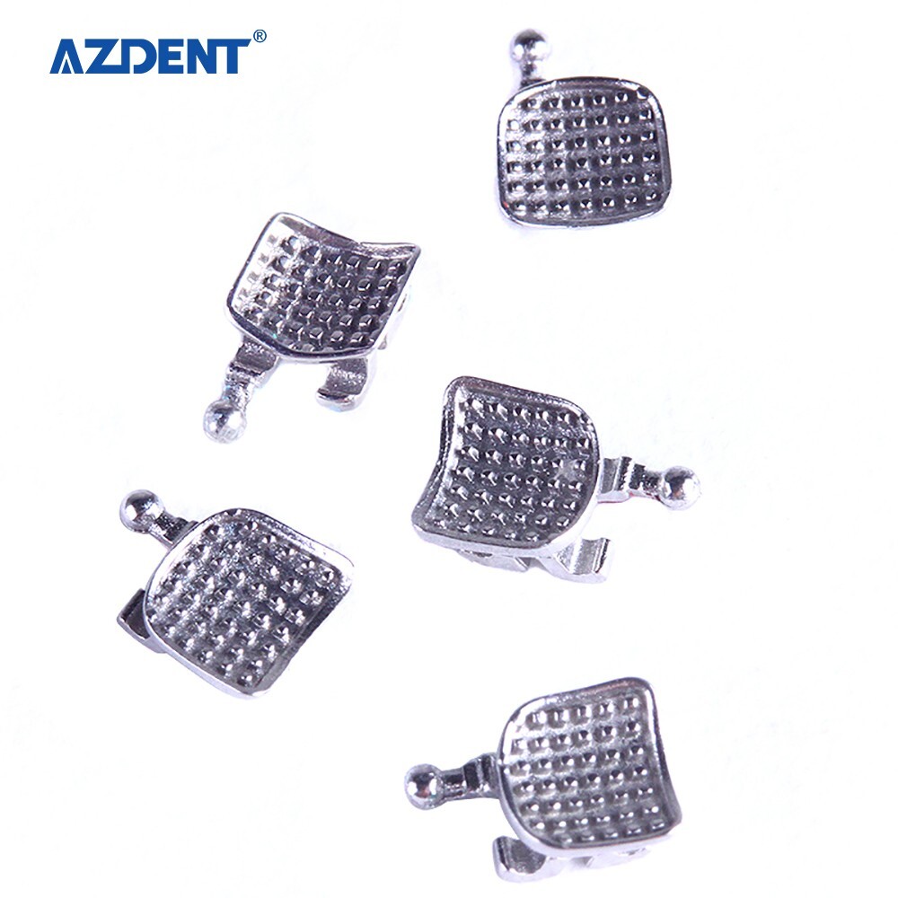 AZDENT Dental Orthodontic MIM Monoblock Bracket Braces Mini Roth 018 Hooks 3-4-5
