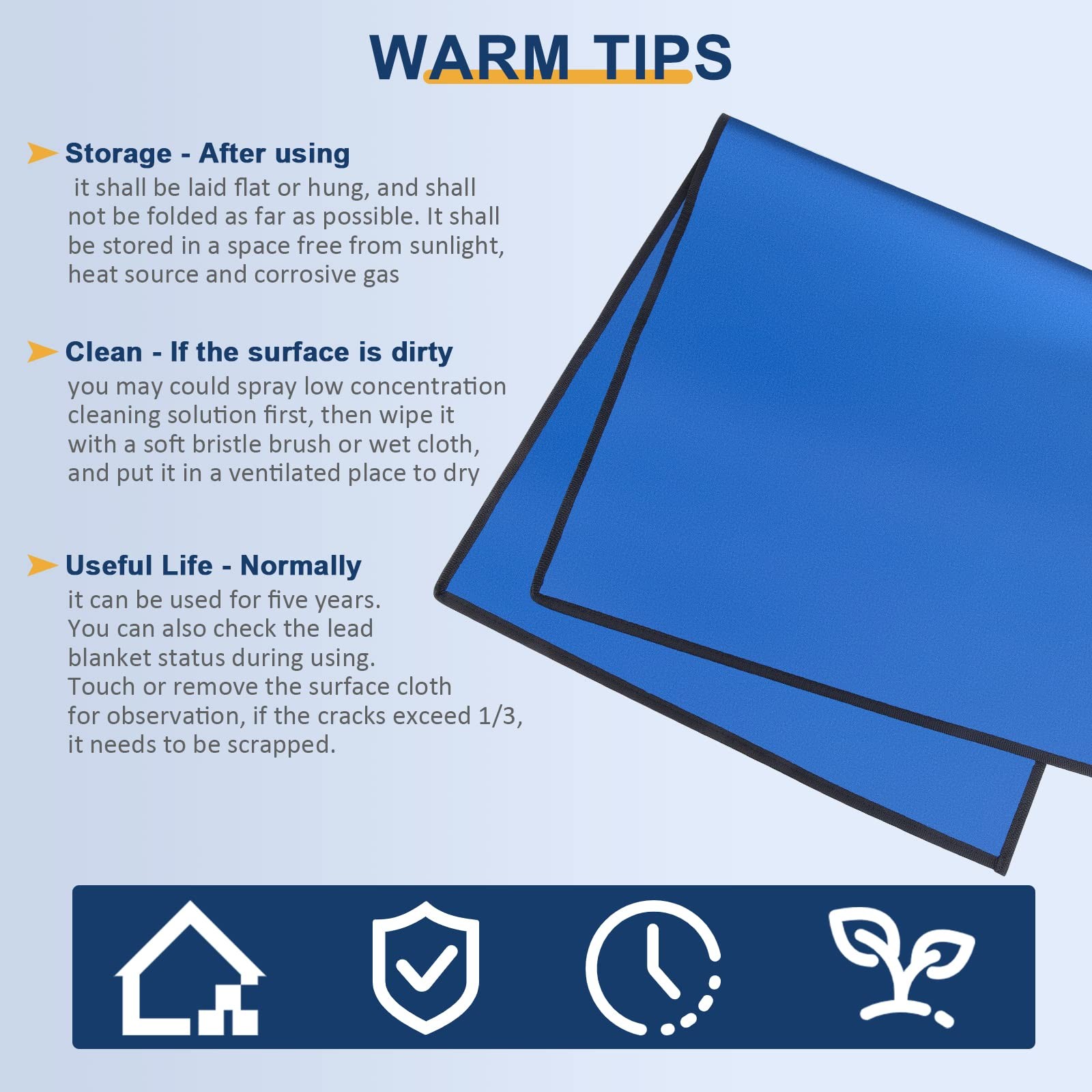 X-Ray Lead Blanket 24″x48″ – Lead Lined Shield for X-Ray Protection