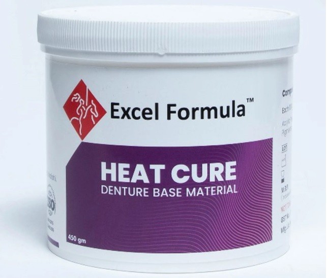 Excel Dental Superior Quality HEAT CURE Denture Base Material – PACKS & SHADES