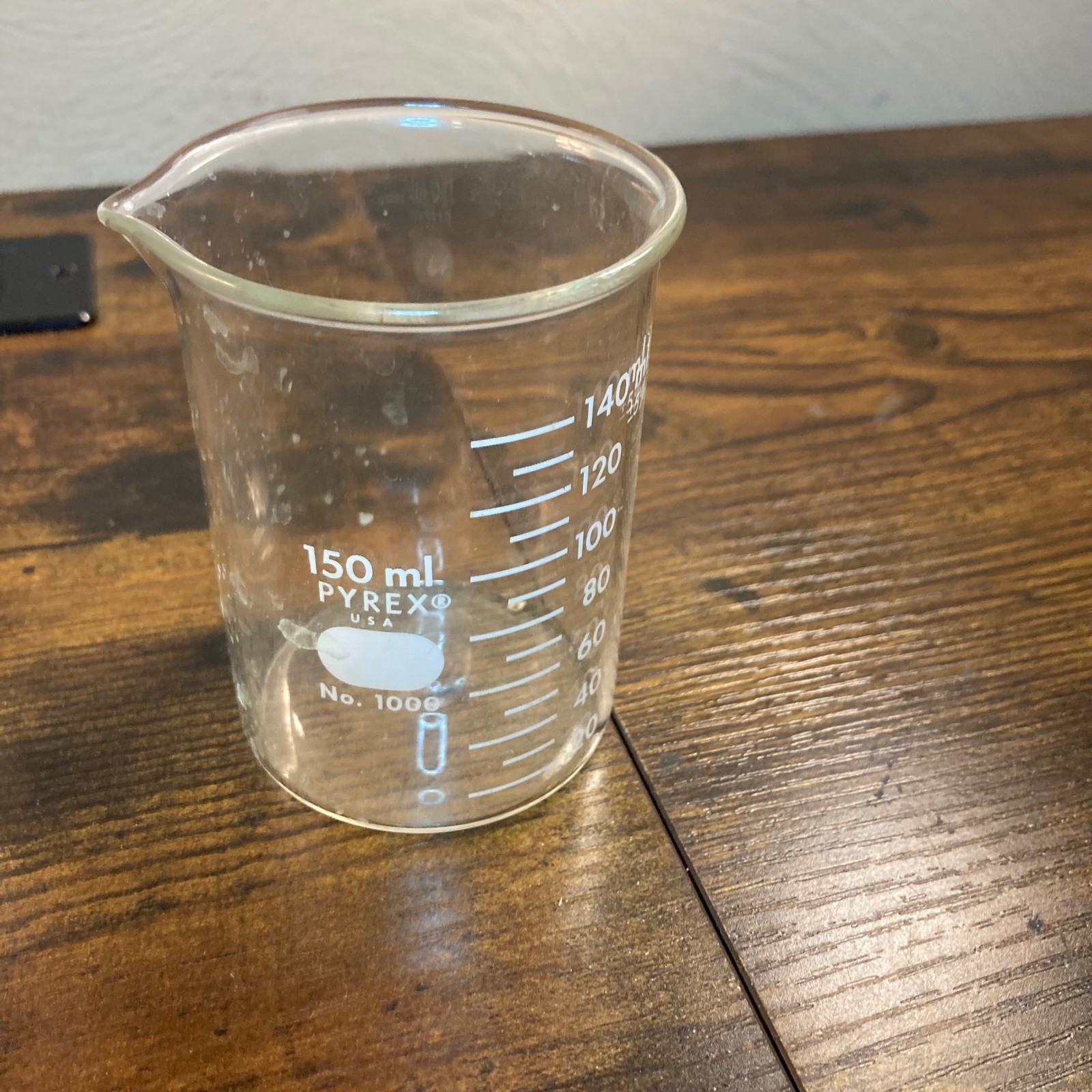 Pyrex No. 1000 Glass Beaker Set 600mL 250mL 150mL Graduated Lab Glassware USA