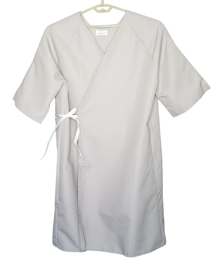 Unisex L Patient Gown Robe Butcher Dr. Smock Exam Hospital Medical Halloween New