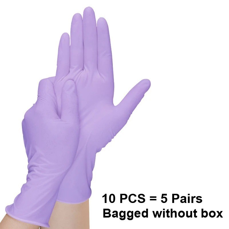 100 Disposable Nitrile Gloves Powder Free Latex Free Medical Use & Food Grade
