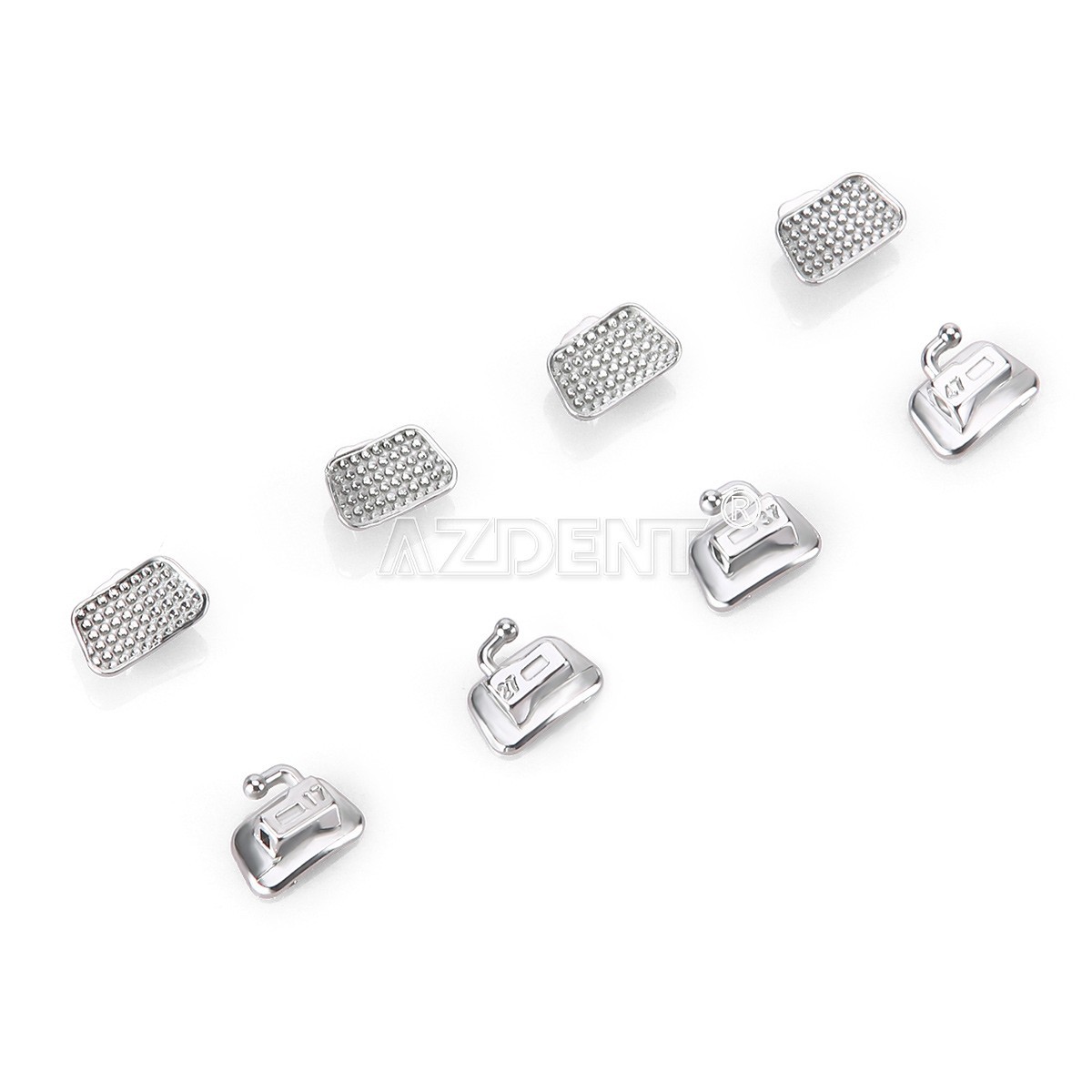 AZDENT 50set Dental Orthodontic 2nd Molar Buccal Tubes Roth/MBT 0.022 Bondable