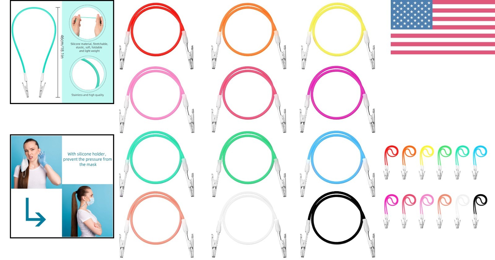 Versatile 12-Pcs Bib Holder Clips – Comfortable and Colorful for Everyday Use