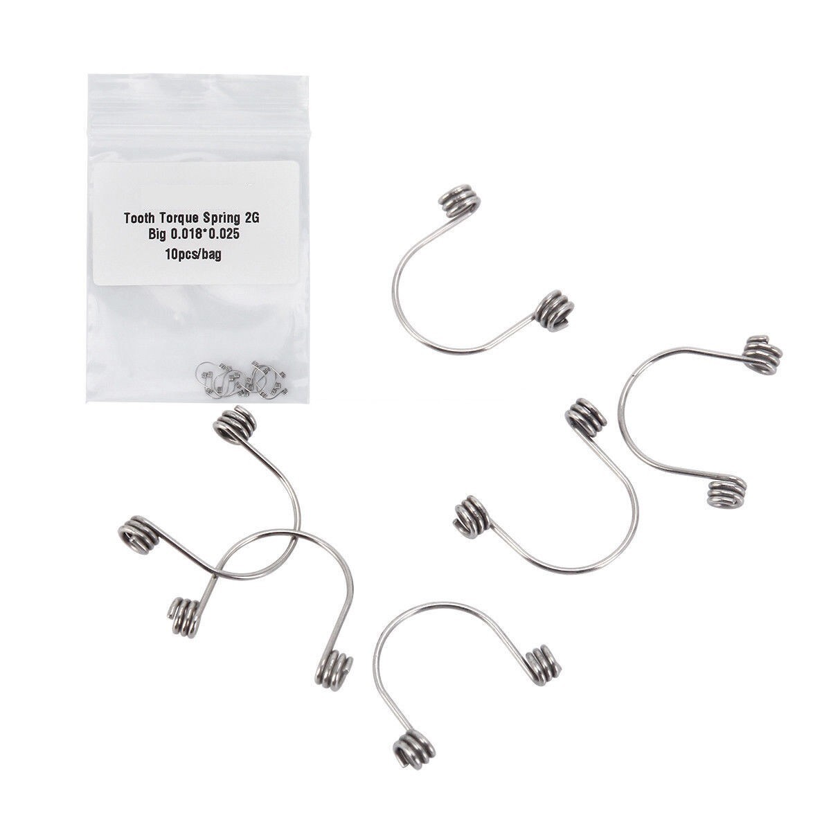 10Pcs/Bag Dental Orthodontic Anterior Teeth Spring Rectangular Arch Wire Springs