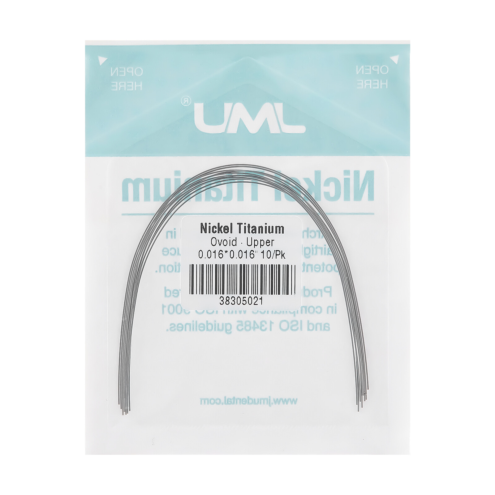 JMU Nickel Orthodontic NiTi Titanium Arch Wire Ovoid Form Round/Rectangular