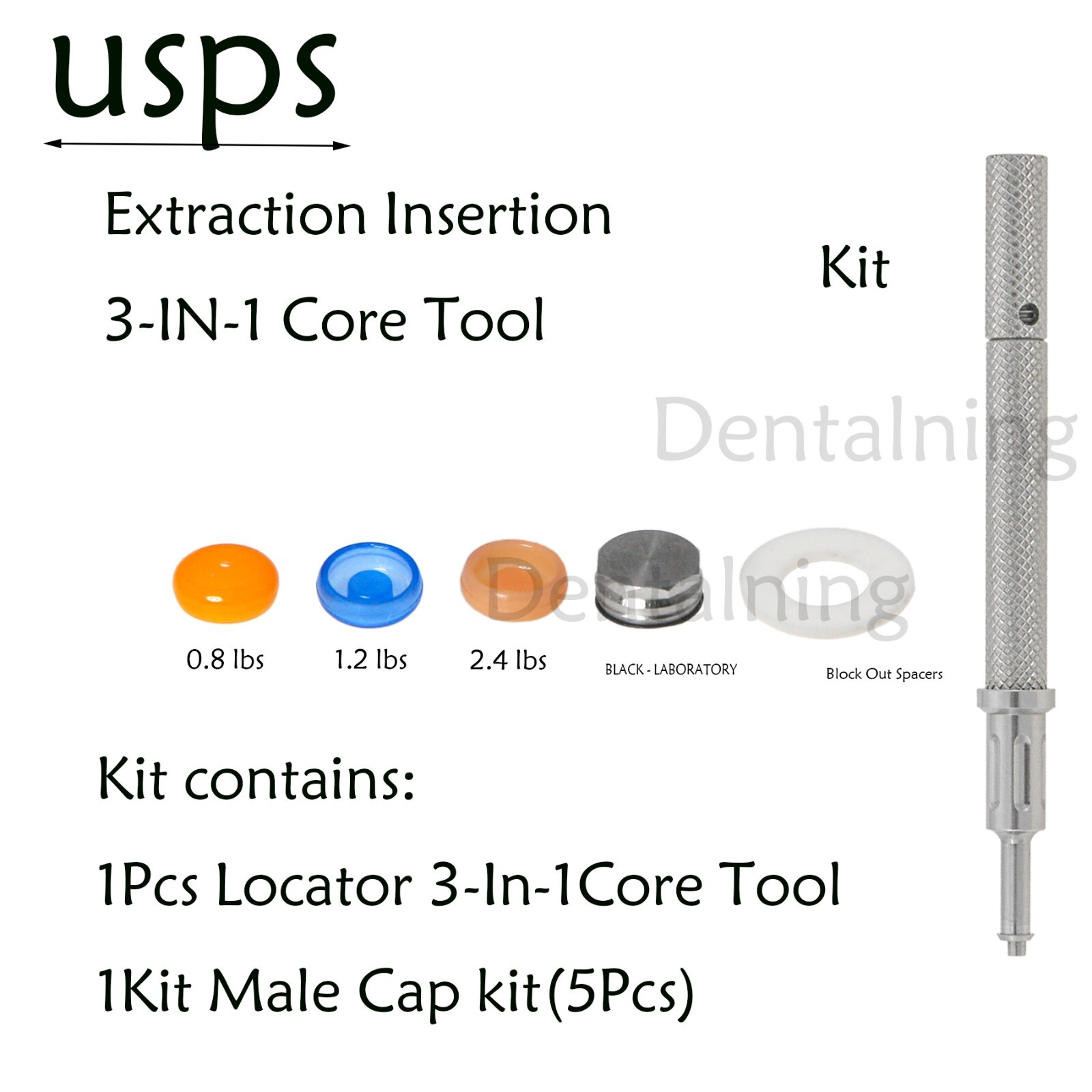 US Dental Overdenture Implant Abutment Locator Sys For Hiossen Regular 3/4/5.0mm