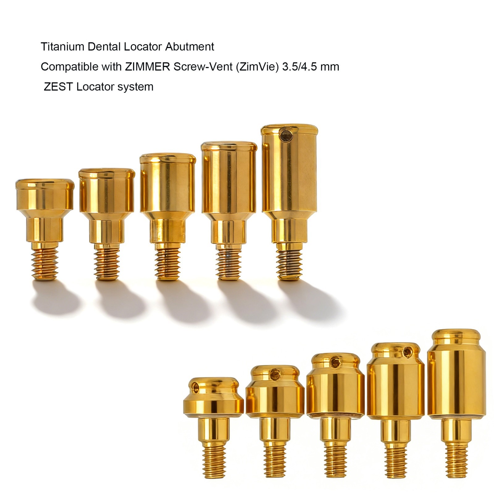 US Dental Ti abutment compatible Zest locator Anchor for ZIMMER TSV 3.5mm/4.5mm