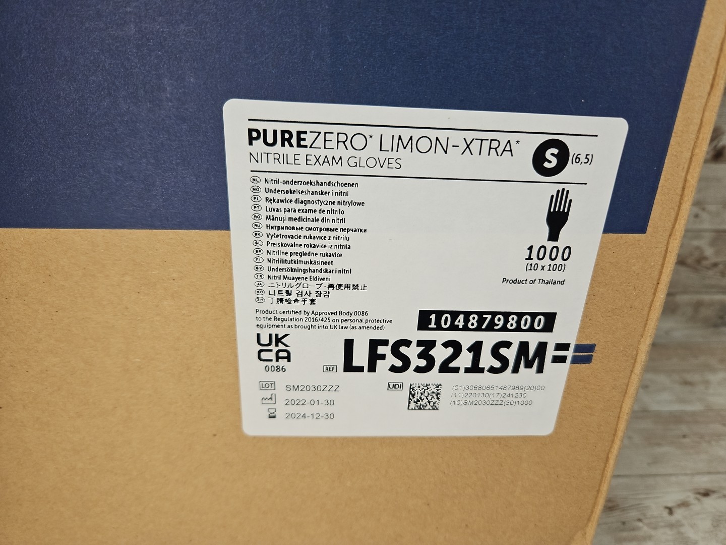 HALYARD PUREZERO LIMON-XTRA Nitrile Exam Gloves *10 Boxes* Size SMALL *See Date*