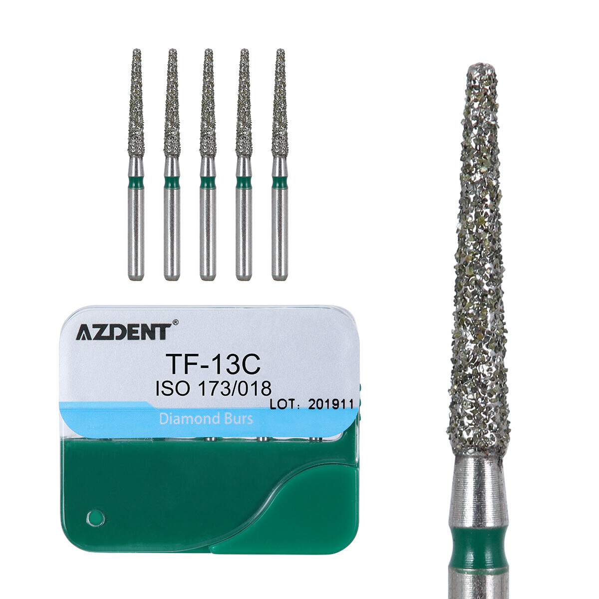 100pcs 20Types Dental High Speed Handpiece Diamond Burs Drills Medium FG 1.6mm