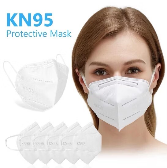 50 Pcs KN95 Face Mask 5 Layer Disposable Mask