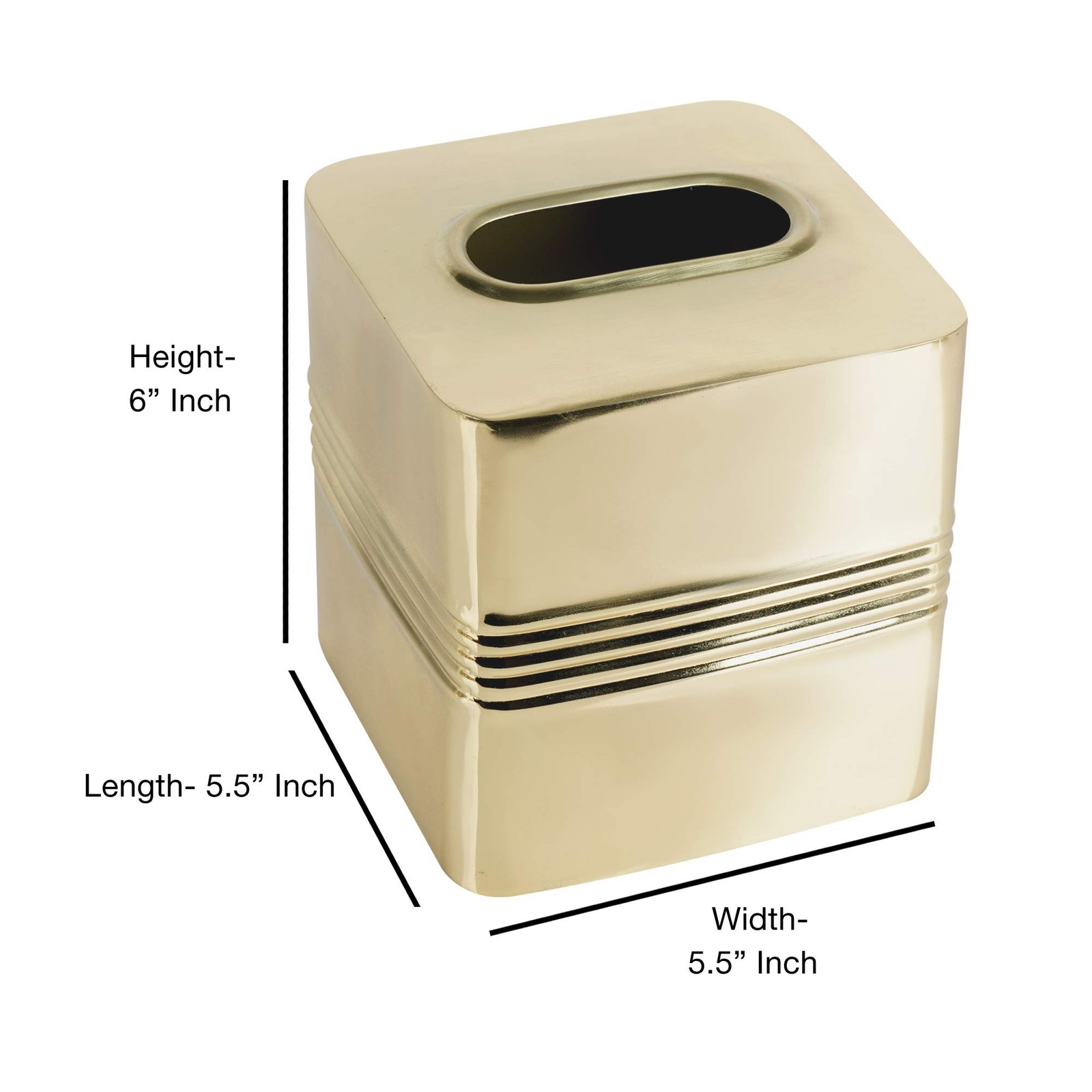 Nu Steel Boutique Tissue Coverpart Of Our Jewel Bathroom Accessory Set