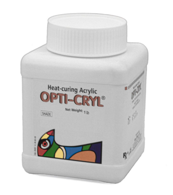 OPTI‑CRYL Heat Cure Acrylic Resin 500g ORIGINAL Dental Lab Denture Material