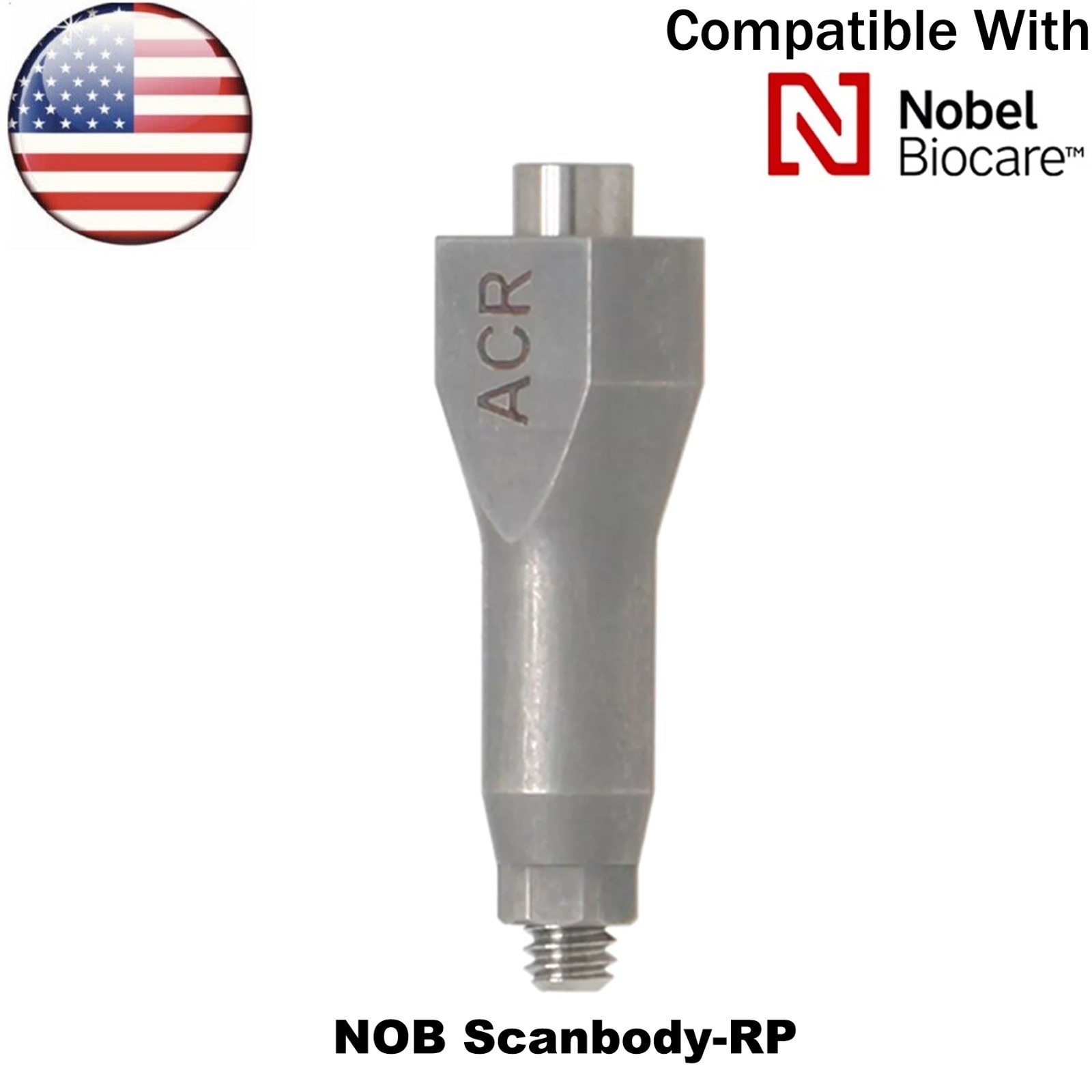 Dental CAD/CAM Implant Scan Body Analog Compatible With Hiossen Nobel Straumann