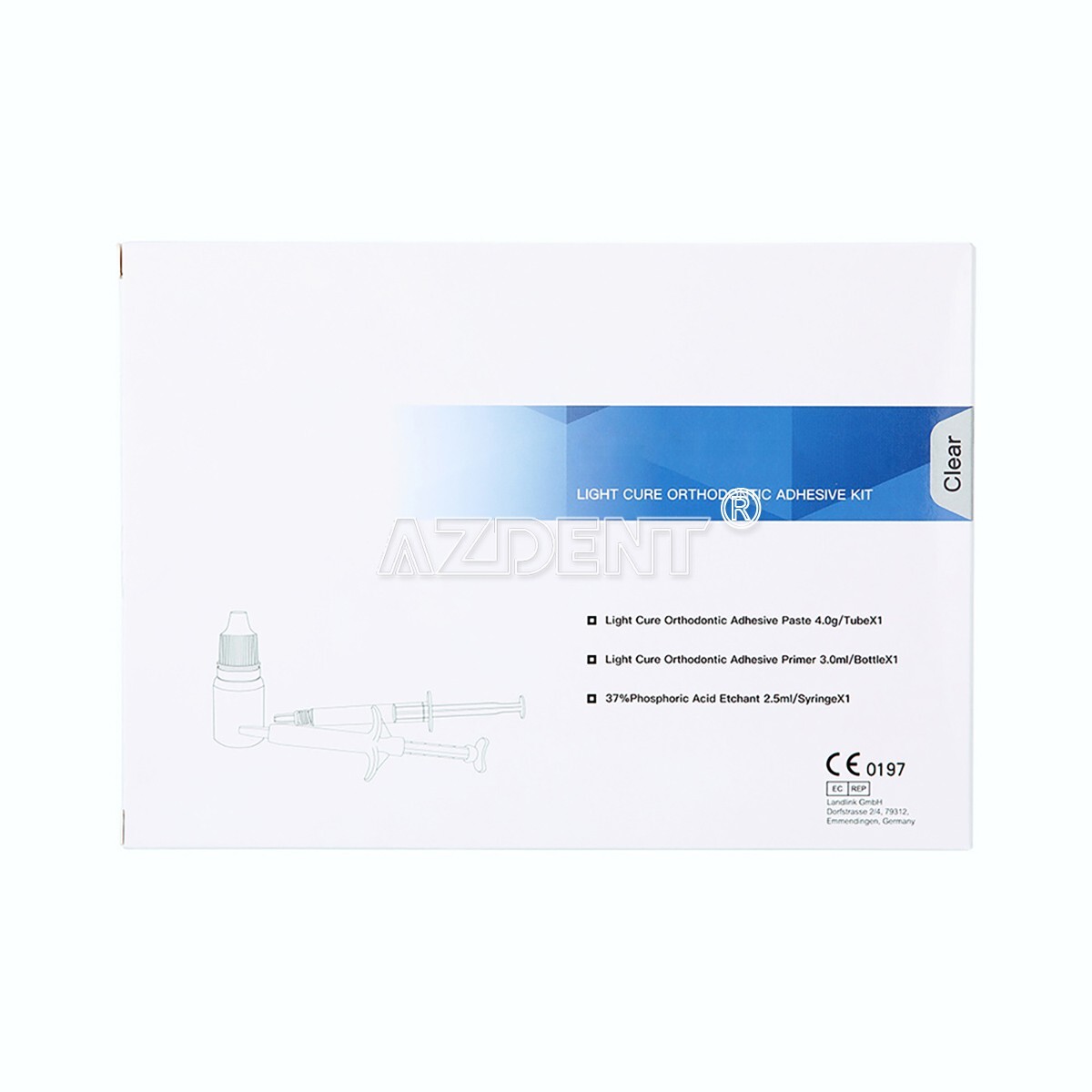 Dentex Dental Orthodontic Bonding Light Cure Adhesive Paste Primer Etchant Kit