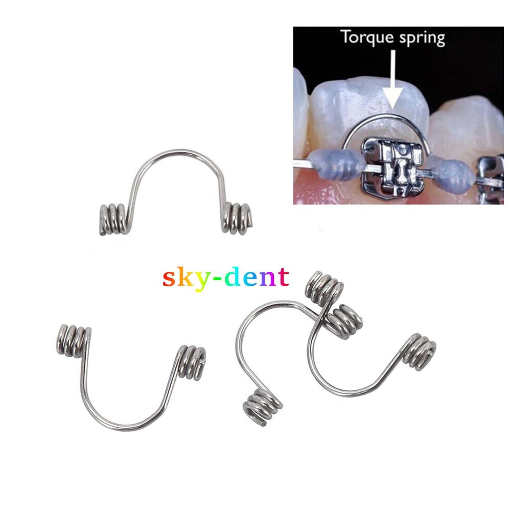 10/100 Pcs Dental Ortho Torquing Torque Rectangular Spring Anterior Teeth Wires