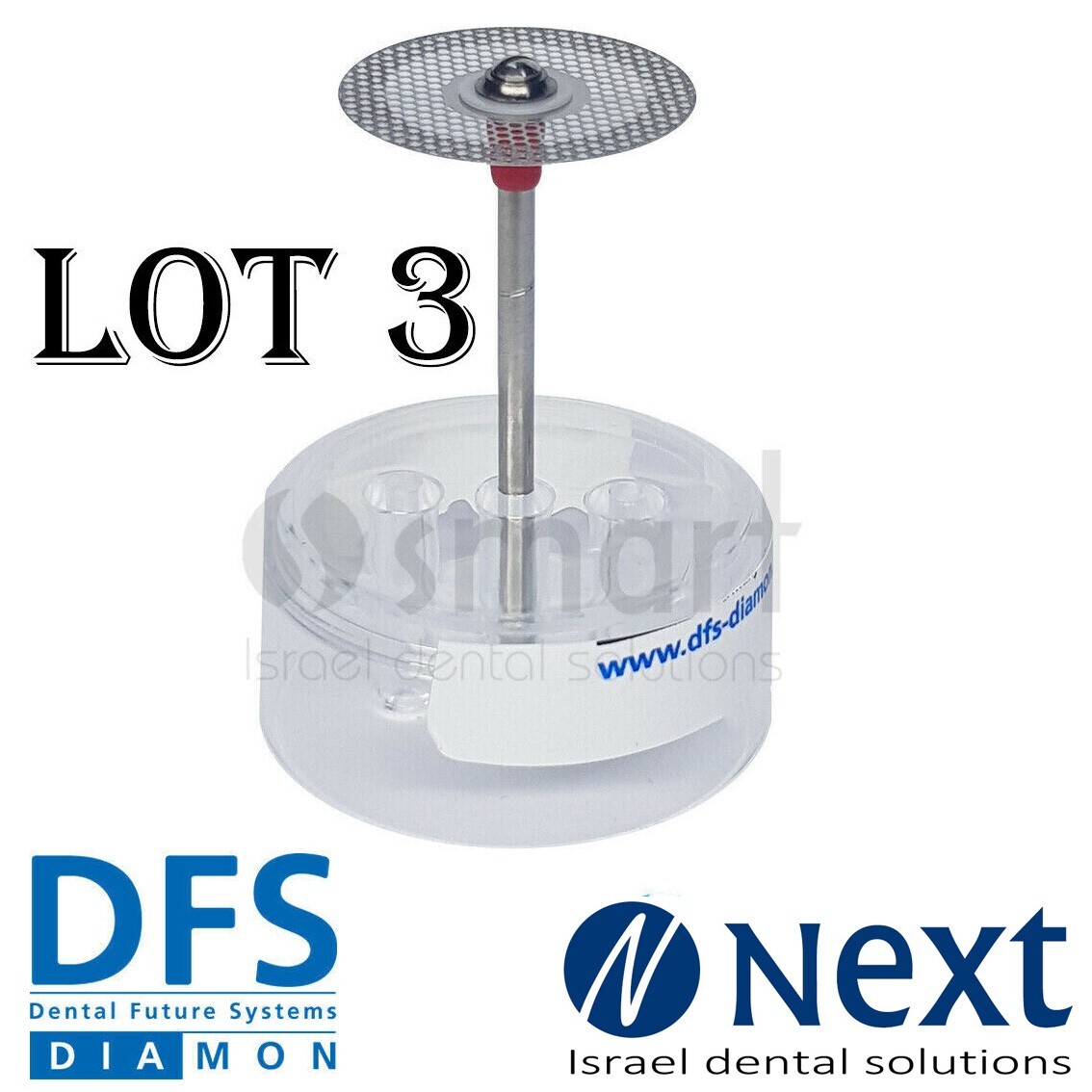Lotx3 Dental Electroplated Diamond Disc ceramic acrylic DFS DIAMON Germany Ø 22