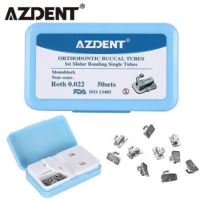 AZDENT Tubos bucales de monobloque ortodoncia dental MBT/Roth 022 1er molar U1L1