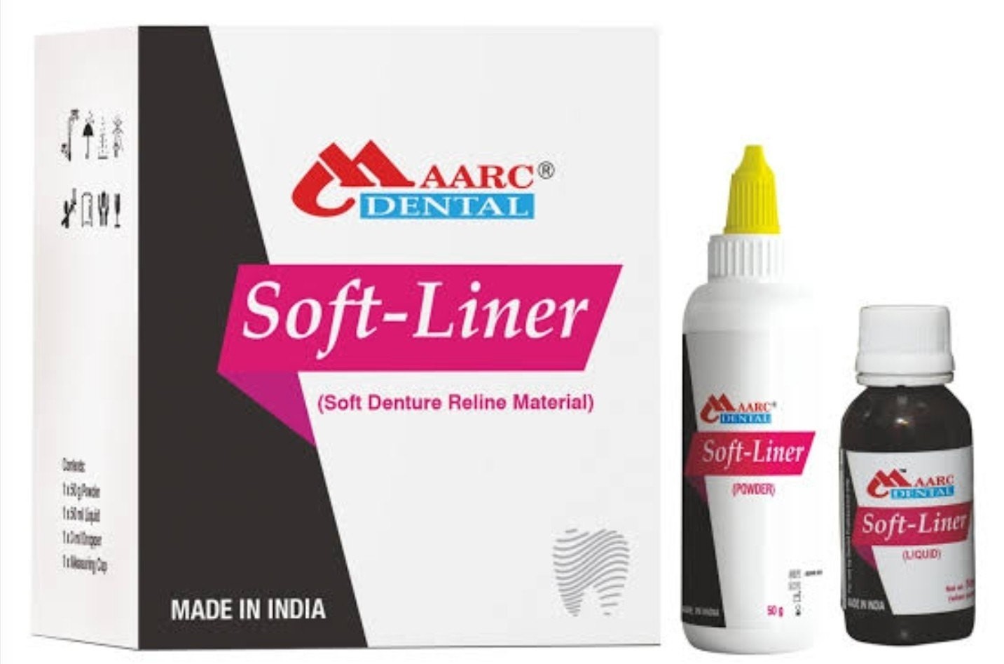 Maarc Soft Denture Reline Material for Temporary Re-Basing Acrylic Denture as GC