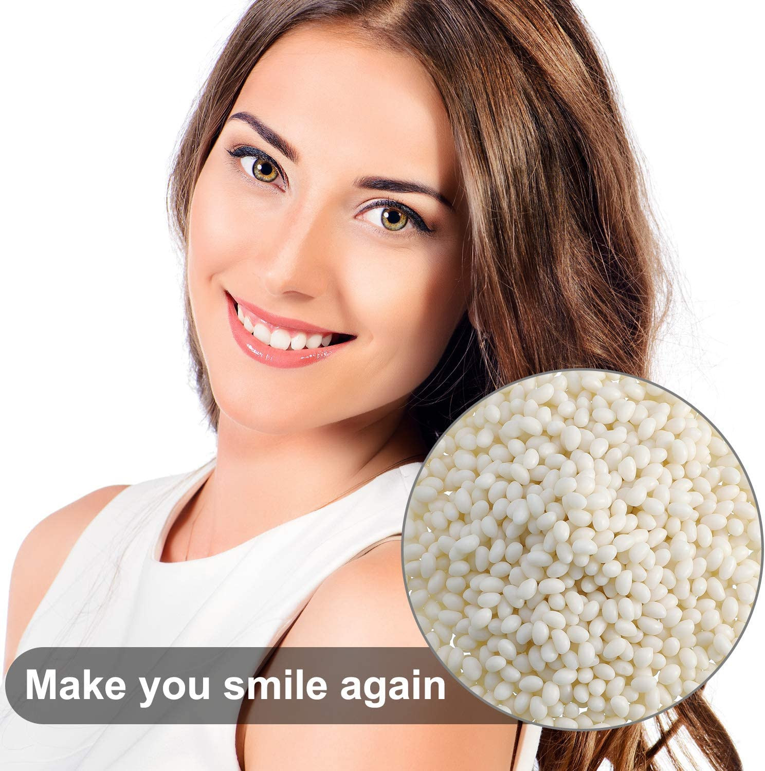 100g Moldable Thermal Teeth Whitening Gel Beads for Halloween Makeup