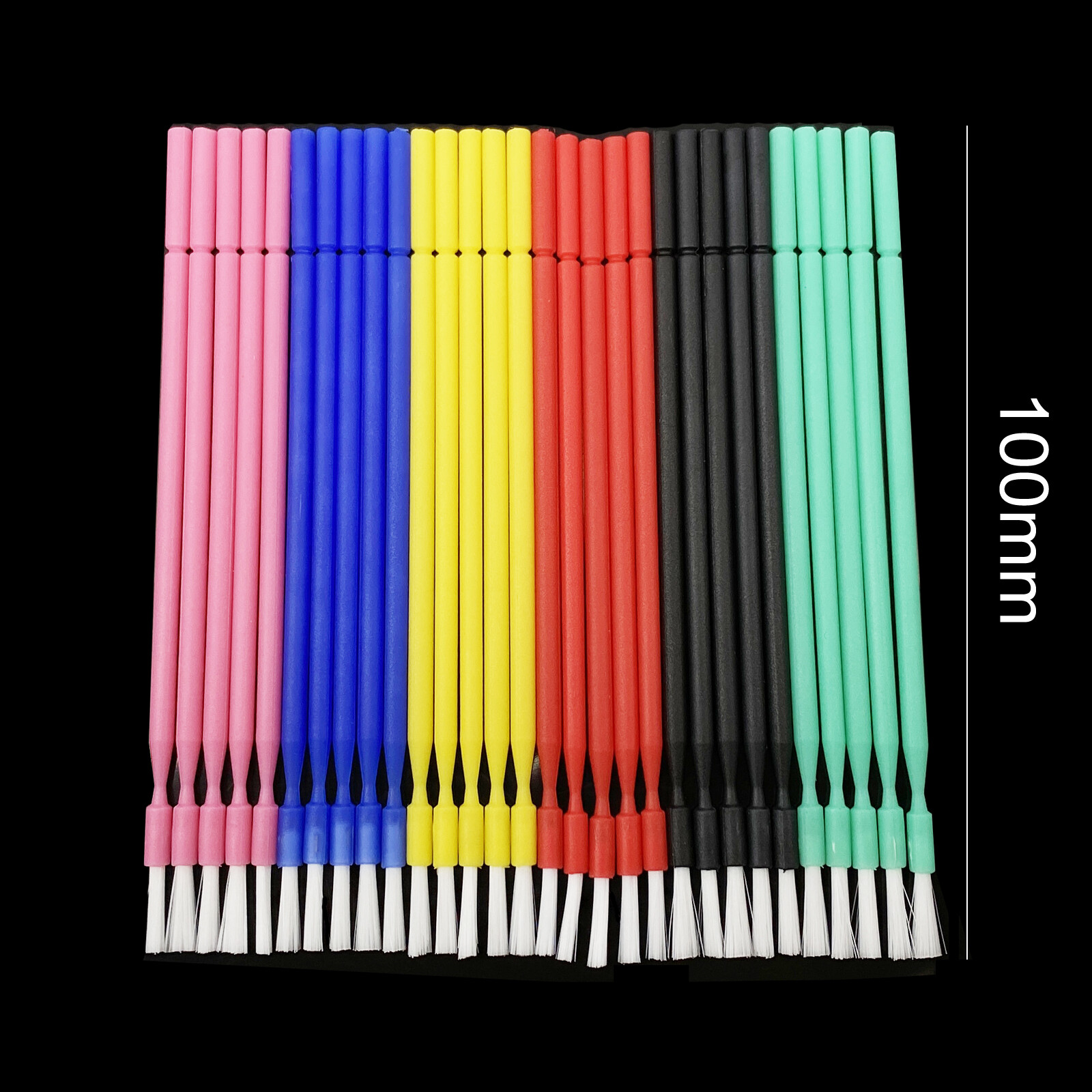 100Pcs Dental Disposable Bendable Micro Brush Applicator Long Type