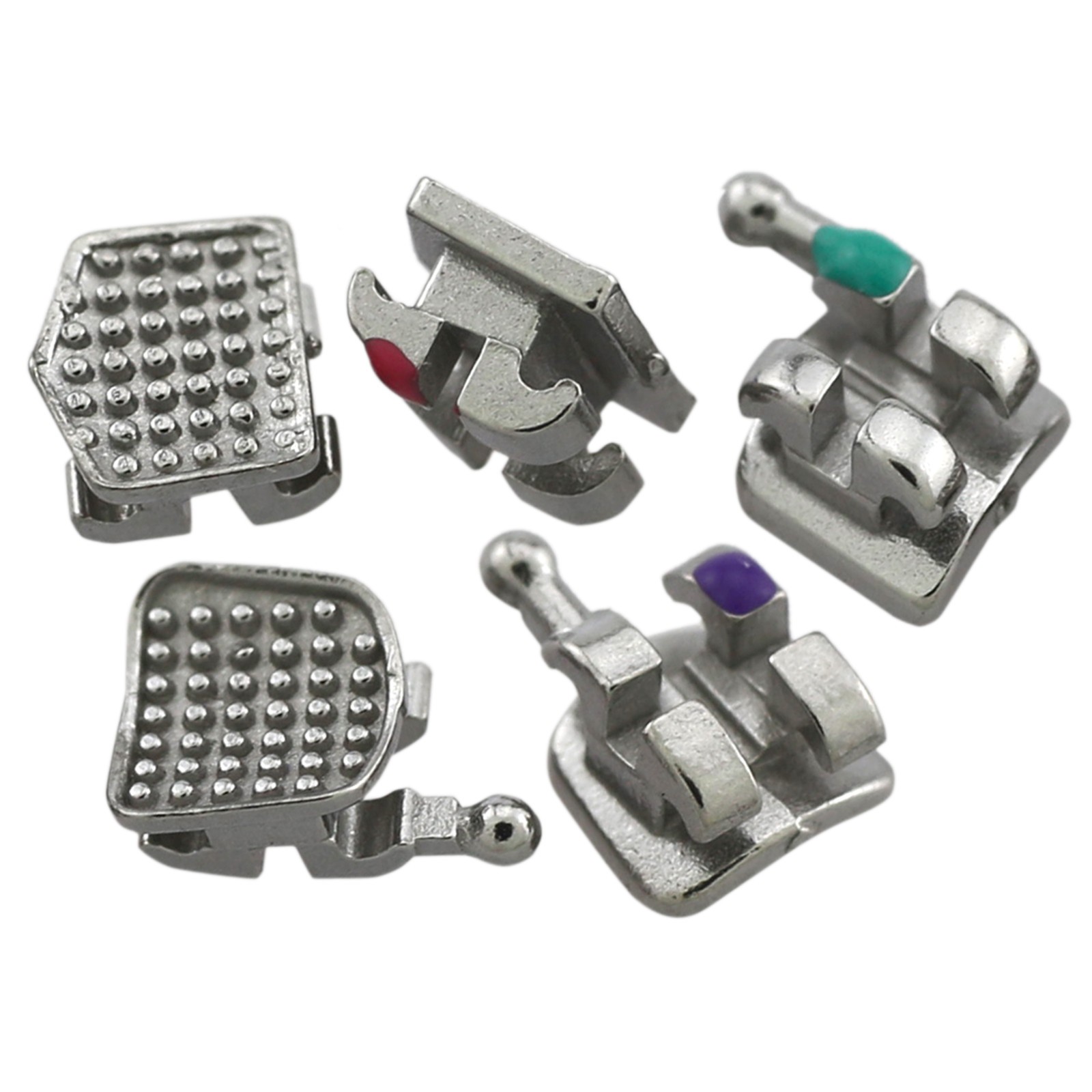 Orthodontic Metal Brackets OC Mini MIM Braces MBT Roth 022 345 Hooks Twin Braces