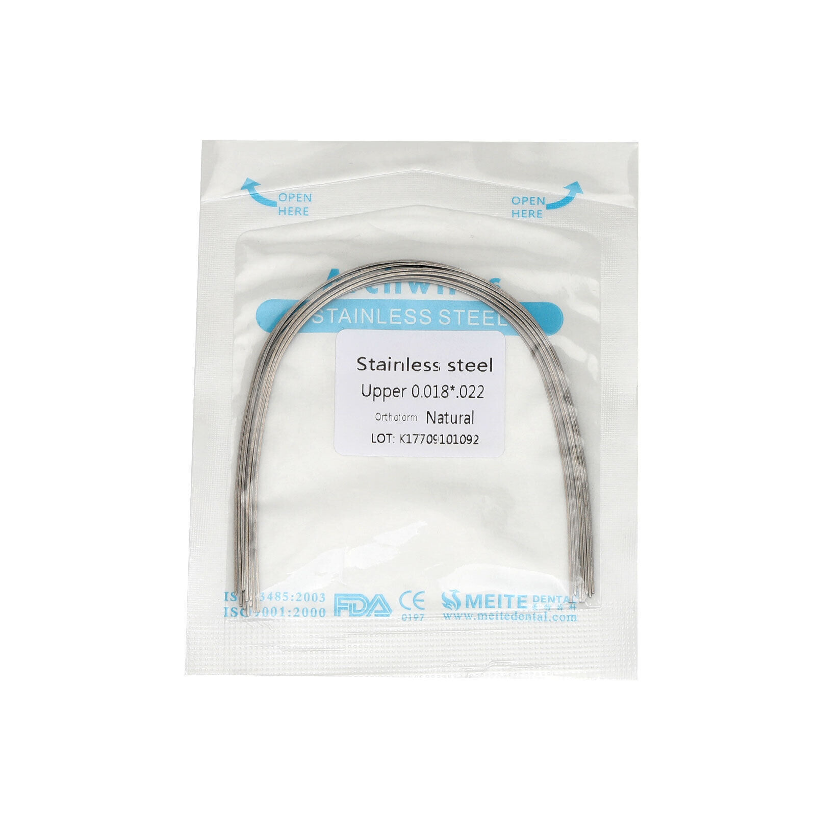 10 Pcs/pack Dental Orthodontic Stainless Steel Round/Rectangular Arch Wire Ovoid