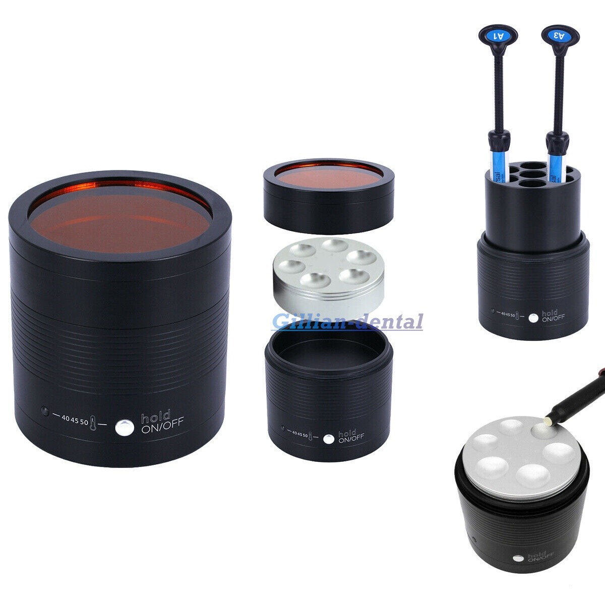 Dental Composite Resin Heater Material Warmer Soften Warmer 40/45/50℃ US/EU Plug